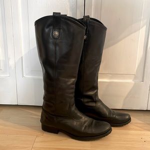 Frye Melissa Button Boots - Black - size 8.5